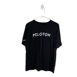 Peloton Unisex 100 Century Logo Tee in Black